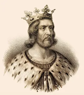 Medieval European Monarchs Drucke: Thierry III, Theoderic, Theodoric