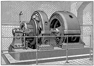 Power Industry Equipment Drucke: Three-phase direct current motor generator