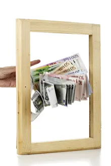Symbolic Finance Drucke: Throwing money out the window