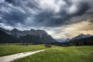 Thunderclouds Germany Drucke: Thunderclouds, near Mittenwald