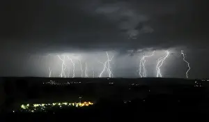Long Exposure Shots Drucke: Thunderstorm