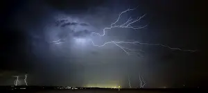 Stormy Atmosphere Europe Drucke: Thunderstorm on Lake Constance