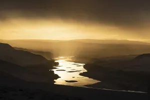 Tsau Khaeb National Park Drucke: Thunderstorm over the Orange River