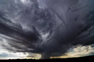 Augrabies Falls National Park Drucke: Thunderstorm, storm, clouded sky