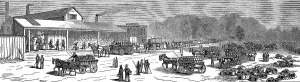 Industrial Plant Illustration Drucke: Thurber & Co cannery in Moorestown