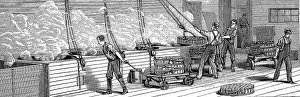 Industrial Plant Illustration Drucke: Thurber & Co cannery in Moorestown