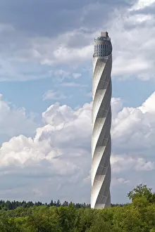 Thyssenkrupp Test Tower Drucke: Thyssenkrupp test tower for elevators with visitor platform