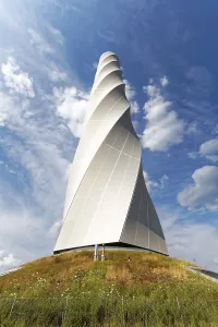 Thyssenkrupp Test Tower Drucke: Thyssenkrupp test tower for elevators with visitor platform