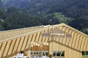 Wooden Structure Architecture Drucke: Timber construction, timber construction