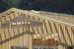 Wooden Structure Architecture Drucke: Timber construction, timber construction