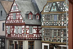 Hesse Old Town Photography Drucke: Timber-frame, bay window, facade