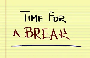 Concentrated Focus Drucke: Time For A Break Concept