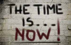 Symbolic Flight Image Drucke: The Time Is Now Concept
