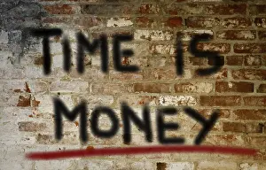 Time Is Money Concept Drucke: Time Is Money Concept