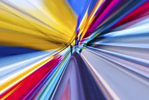 Blurred Motion Image Drucke: Time traveller