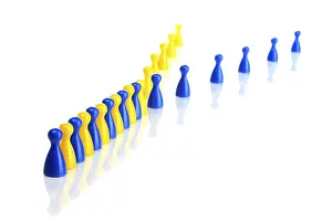 Blue Game Piece Drucke: Tokens