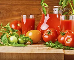 Healthy Eating Images Drucke: Tomatoes composition