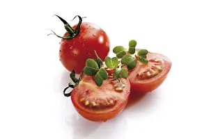 Indoor Leafy Plants Drucke: Tomatoes and cress