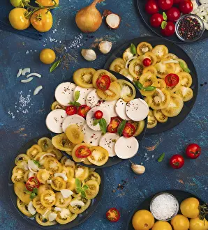 Fresh Grocery Produce Drucke: Tomatoes in different variations