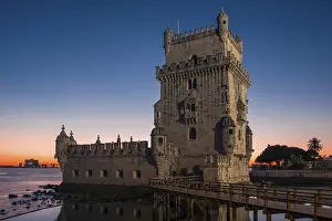Torre De Belem Lisbon Drucke: Torre de Belem, Sunset, Lisbon