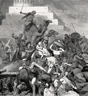 Tower Of Babel Drucke: Tower of Babel, confusing the language