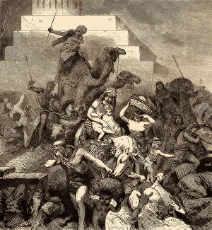 Tower Of Babel Drucke: Tower of Babel, confusing the language