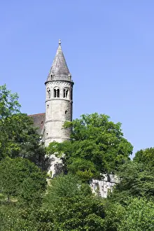 Benedictine Abbey Lorch Drucke: Tower of the Benedictine Abbey Lorch