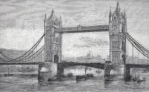 London Bridge Architecture Drucke: Tower Bridge on the River Thames