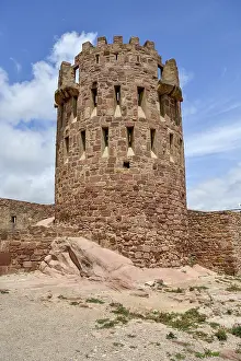 Deserted Castle Spain Drucke: Tower on the Castell de Vilafames