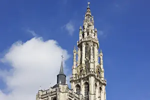 UNESCO World Heritage Site Antwerp Drucke: Tower of the Cathedral of Our Lady