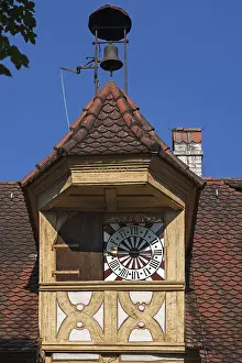 Southern Germany Building Design Drucke: Tower clock of the clock house of 1554
