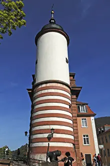 Historic German Towers Drucke: Tower of the medieval bridge gate