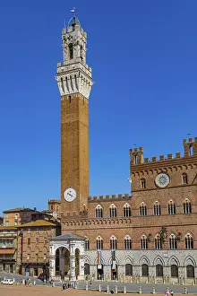 Unesco World Heritage Site Siena Drucke: The Tower and Palazzo Pubblico
