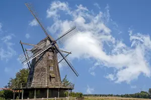 Central Europe Deserted Buildings Drucke: Tower windmill in the district of Coesfeld-Lette