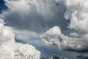 Dark Cloud Atmosphere Drucke: Towering clouds, thunderclouds, Germany