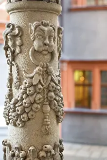 Germany Travel Photography Drucke: Detail on the town hall steps in Gorlitz