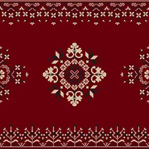 Traditional Polish Embroidery Drucke: Traditional Polish embroidery vector pattern