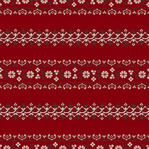 Traditional Polish Embroidery Drucke: Traditional Polish embroidery vector pattern