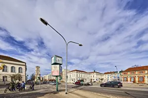 Historic Church Tower Drucke: Traffic area, public clock, lantern