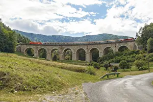 Viadukte Drucke: Zugüberfahrt Adlitzgraben-Viadukt
