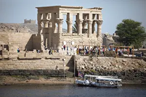 Drucke von Trajans-Kiosk, Tempelkomplex Philae, Agilika-Insel, Aswan, Ägypten Assuan Drucke: Trajansche Kapelle, Tempelkomplex von Philae