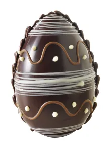Empty Studio Backgrounds Drucke: Decorated chocolate Easter egg