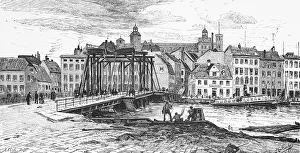 Brücke über den Odertal in Szczecin
