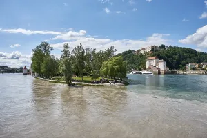 Lower Bavaria Travel Photography Drucke: Triangle, confluence of the Danube