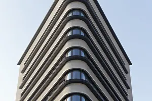 Saxony Germany Architecture Drucke: Triangular office tower, Trias high-rise