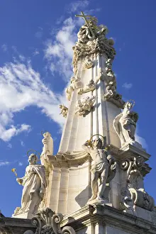 Gerahmter Druck : Trinitätssäule, Budapest, Ungarn
