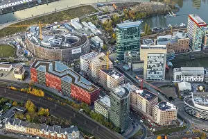 Construction Site Aerial Photography Drucke: Trivago headquarters under construction