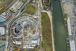 North Rhine Westphalia Urban Environment Drucke: Trivago headquarters under construction