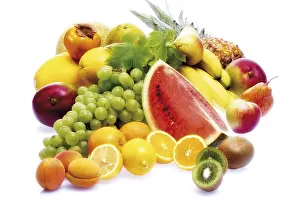 Cut Out Fresh Fruit Images Drucke: Tropical fruit