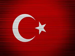 Western Asia Symbols Drucke: Turkey flag
